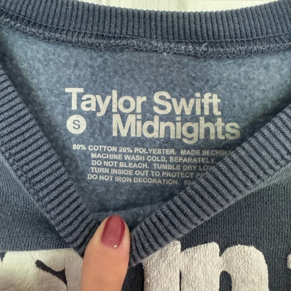 Taylor Swift Lost In The Labyrinth of my Mind Midnights S Blue Pullover - Picture 3 of 5